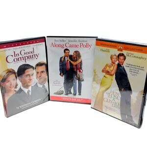 Lot of 3 DVDs Comedy Romance In Good Company Along Came Polly Lose a Guy 10 Days